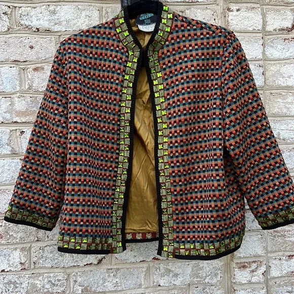 Vintage Jean Paul Gaultier Mulitcolor Wool Beaded Jacket - Picture 15 of 15